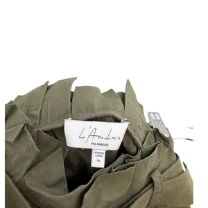 L'Academie The Virgil Pant Olive Green Paperbag Belted Utility Pants Size XS thumbnail 9