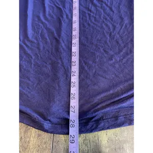 41 hawthorn blouse Top Short Sleeve Large Purple Open back Tunic Stretch Fall thumbnail 9