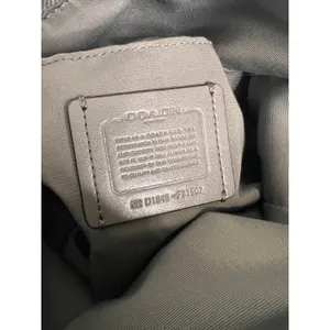 Coach Abby Duffle Gray Pebble Leather Shoulder Crossbody Bag thumbnail 4