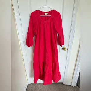 Tuckernuck Lyles Red Maxi Dress (NO BELT) thumbnail 2
