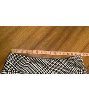Evan Picone Classic Tailored Black White Houndstooth Plaid Midi Skirt Sze 10 Timeless Career thumbnail 6