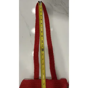 Ohio State Buckeyes Crochet Convertible Drawstring Backpack Bag & Glasses Case Red thumbnail 5