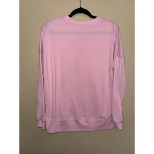 Simply Southern Pink Mama Chenille Patch Sweatshirt M Lightning Bolt Glitter MOM thumbnail 7