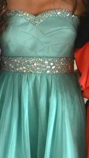Teal Dress Blue Size 2 thumbnail 5