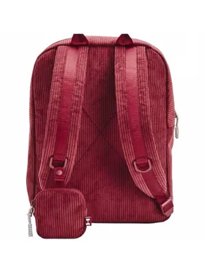 Under Armour Corduroy Backpack Small Detachable Pouch Cardinal Red Women's 10L thumbnail 2