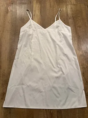 Club Monaco White Chemise Slip Dress 4 thumbnail 1