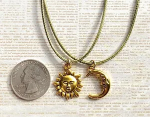 Handmade moon boho necklace🌛 thumbnail 6