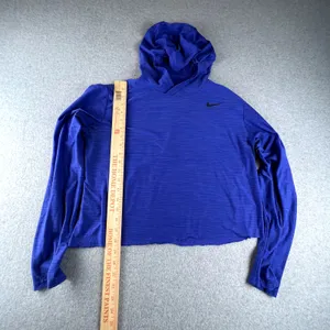 Blue Nike Dri-Fit Size Medium Lightweight Active Hoodie thumbnail 2
