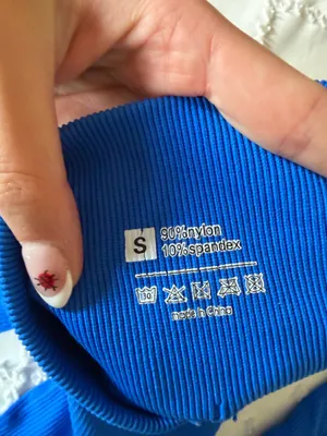 Amazon Ribbed Workout Set Blue thumbnail 2
