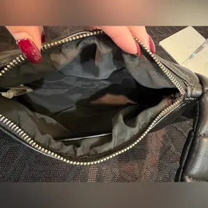 Zara Black Quilted Puffer Shoulder Bag Purse thumbnail 6