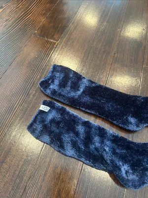 UGG Crew Socks in Navy Blue thumbnail 2