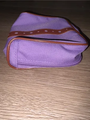 Lancôme Cosmetic Pouch with Brown Trim thumbnail 5
