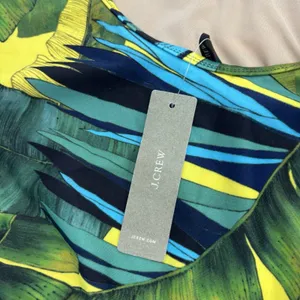 J Crew Swimsuit Womens Size 10 Green Tropical Leaves One Piece Swim NWT thumbnail 4