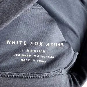 White Fox Boutique Active Sports Bra in Black and White thumbnail 4