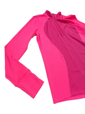 Nike Dri-FIT Running Quarter Zip Pullover Pink Women’s Large Athletic Top thumbnail 4