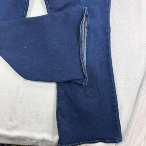 J.Crew 33X32 Full‎ Length Flare Jean Dark Wash Stretch Denim High Rise Classic thumbnail 8