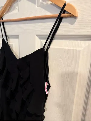 Petal & Pup Black Ruffle Maxi Dress thumbnail 4