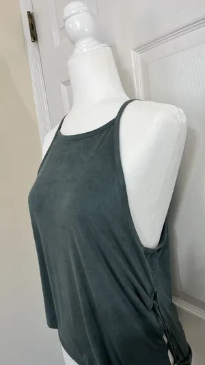 AEO First Essentials Tank With Lace Up, Adjustable Sides thumbnail 3