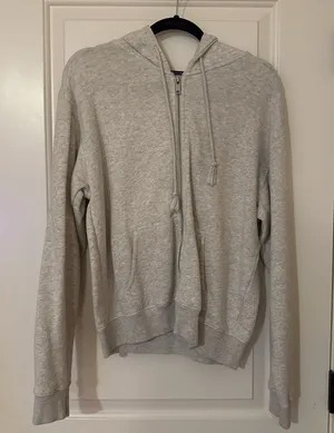Brandy Melville Light Gray Zip-Up Jacket thumbnail 1