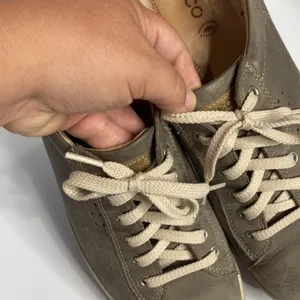 ECCO leather‎ sneakers gray brown size 41 thumbnail 4