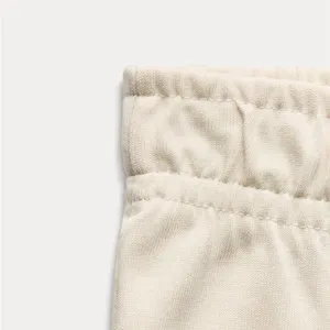 ZARA Cream Women's Wide Leg lounge Pants with elastic waistband never worn thumbnail 4