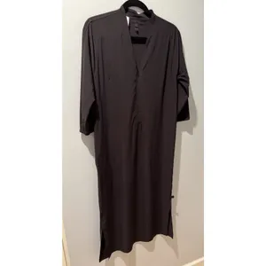 Lululemon The Lab Sarala Dress 3/4 Sleeve Size 8 Black thumbnail 2