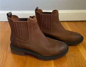 Timberland Rebotl Brown Chelsea Boots 8.5 Heritage Classic 1.75" Heel Leather thumbnail 1