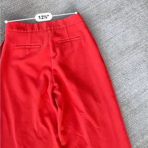 Trina Turk pants tomato red wide leg women size 2 thumbnail 8