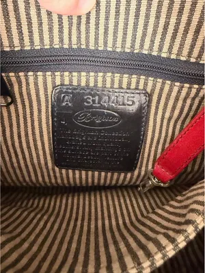 Brighton red leather handbag thumbnail 4
