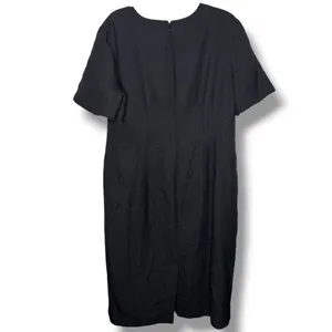 Vintage Hampton Dress Co. Black Short Sleeve Midi Dress 16 thumbnail 4