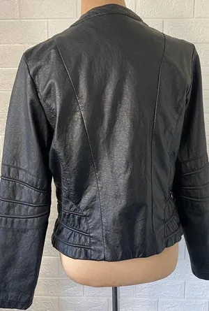 Faux Leather Jacket Size L thumbnail 3