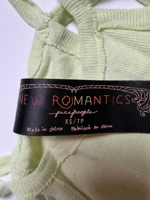 Free People FP New Romantics Lime Green Halter Neck Soft Linen Cotton Raw Hem Tank Top XS thumbnail 2