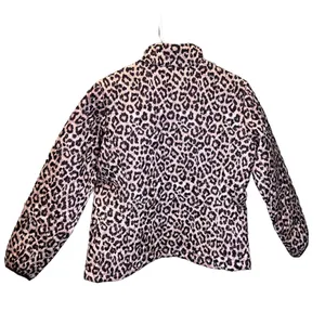 Land's End Cheeta Print Quilted Jacket Primaloft‎ Size Small thumbnail 4