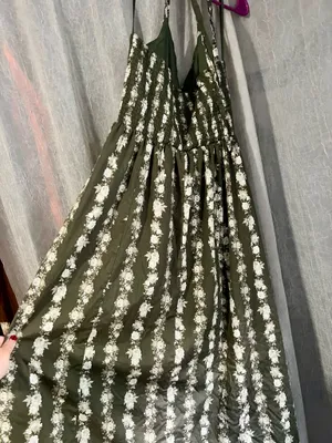 Floral Dress Green Size L thumbnail 2