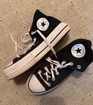 Black Platform Converse High-Top thumbnail 1