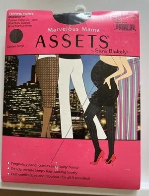 New Spanx Marvelous Mama Assets Shaping Tights in Opaque Stripe Size 1 Maternity thumbnail 1