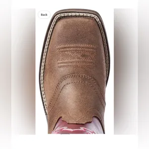 Ariat Women's Delilah Western Boot Brown and Pink Western Boots new in box ✨❤️ thumbnail 3