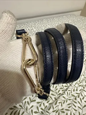 Coach Navy Pebbled Leather Shoulder Bag with Long Strap thumbnail 12