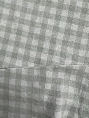 Forever 21 Gingham Mint Green Cotton-Blend Midi Skirt - Women's size small. thumbnail 2