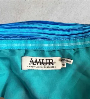 Amur Strapless Blue Midi Dress thumbnail 3