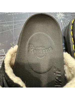 Dr. Martens Blaire Shearling Buckle Sandals | Black | Size 4M / 5W thumbnail 10