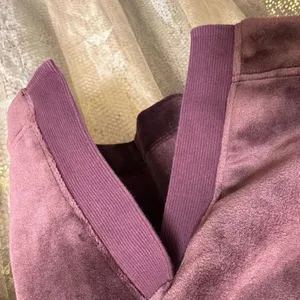 Athleta Double Cozy Karma Funnel Neck Burgundy Boxy Fit Medium thumbnail 8