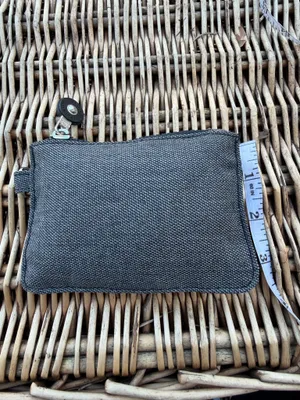 Kipling Marguerite Star Pouch water-repellent nylon round logo patch coin purse small Dark Gray creativity puffer unisex thumbnail 2