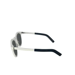 Moncler Odeonn ML0291 21C White Black Round Sunglasses Unisex thumbnail 11