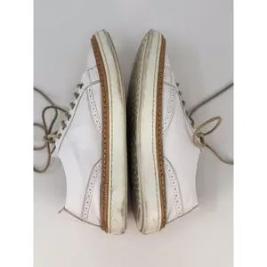 AGL Womens Shoes White Leather Low Top Wingtip Casual Fashion Sneakers 38 US 7.5 thumbnail 8