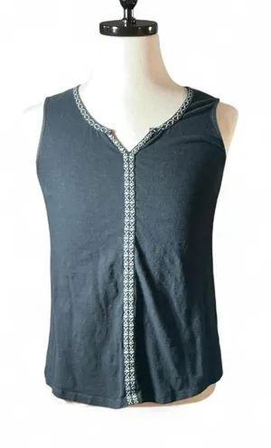 KUHL Organic Cotton V-Neck Embroidered Tank Top Women's Size S Granola Girl‎ thumbnail 1