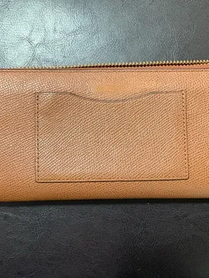Coach 52333‎ Accordion Zip Wallet Brown Crossgrain Leather Zip Around Wallet thumbnail 2