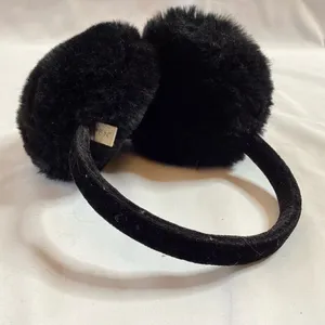 Aspen Black Faux Fur Earmuffs thumbnail 4