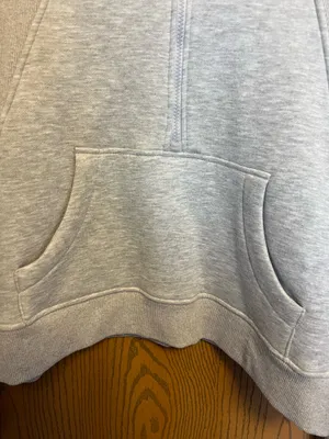 Aemi + Co Gray Quarter Zip Cropped Sweatshirt thumbnail 5