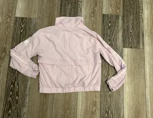Adidas Sz M Lilac Purple Jacket Windbreaker W White Stripes & Logo thumbnail 8